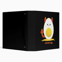 Deviled Egg 3 Ring Binders