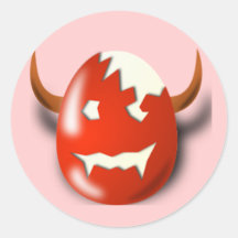 Deviled Egg Round Sticker
