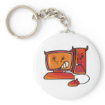 devilish desktop computer key chain