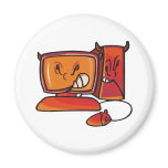 devilish desktop computer magnet