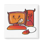 devilish desktop computer magnet