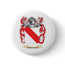Deville Coat of Arms Pinback Button