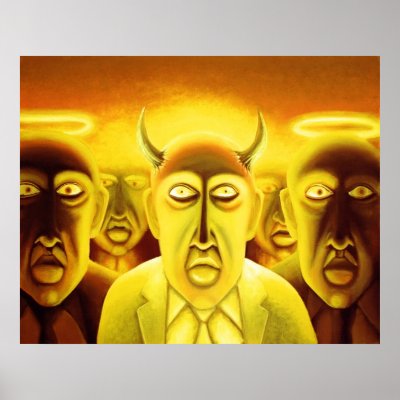 Devils and Angels Poster by Surrealism