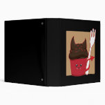 Devils Food Cupcake 3 Ring Binder