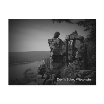 Devils Lake State Park Post Card by fivefourdesigns