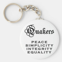 Devise de quaker porte-clés