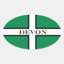 Devon flag sticker