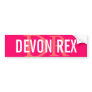 Devon Rex Cat Monogram Design