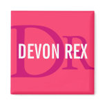 Devon Rex Cat Monogram Design