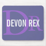 Devon Rex Cat Monogram Design