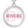 Devon Rex Cat Monogram Design