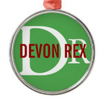Devon Rex Cat Monogram Design