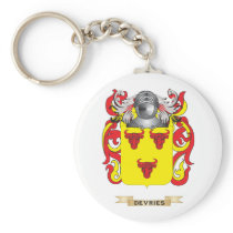 DeVries Coat of Arms Keychains