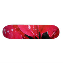 Dew Water Drops On Flower Skate Decks