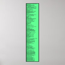 Dewey Decimal System: Hot Green Print