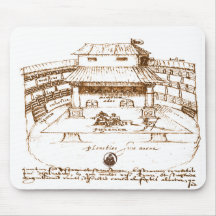 DeWitt's Swan Theatre Sketch Mouse Pads