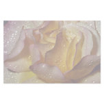 Dewy, dusty yellow rose stationery design
