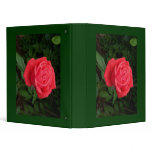 Dewy Red Rose Binder