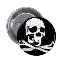 DGT SKULL RE COLORED PINBACK BUTTONS