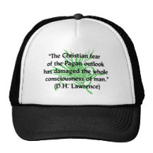 DH Lawrence Pagan Quote Mesh Hats