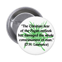 DH Lawrence Pagan Quote Pinback Button