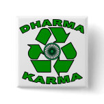 Dharma Karma Eco Design Pinback Buttons