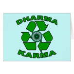 Dharma Karma Eco Design Greeting Card