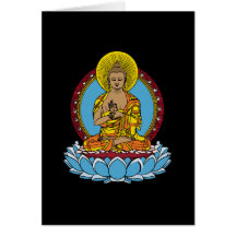 Dharmachakra Buddha Greeting Card