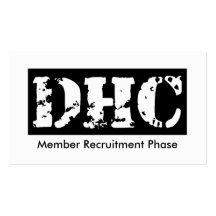 DHC Member Recruitment Card - Amber Business Card Template