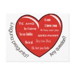 dia de las madres heart postcard