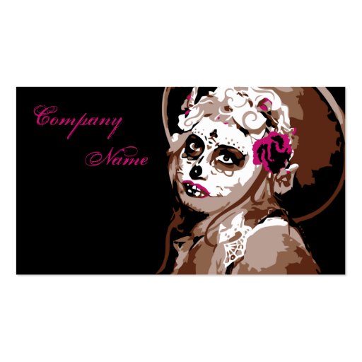 dia de los muertos business card templates