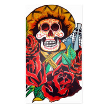 dia de los muertos business cards