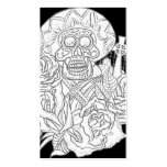 dia de los muertos business cards