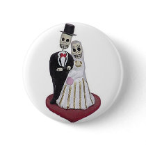 Dia de los Muertos Button
