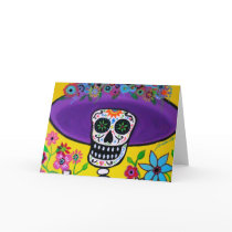 DIA DE LOS MUERTOS CATRINA GREETING CARD