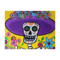 DIA DE LOS MUERTOS CATRINA POSTCARD