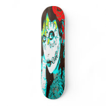 Dia de los Muertos Face # 1 Skateboard