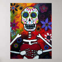 DIA DE LOS MUERTOS MI CORAZON PRINT