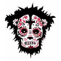 dia de los muertos monkey t-shirts