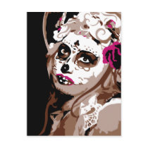 dia de los muertos post card