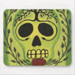 dia de los muertos skeleton family tree mousepad