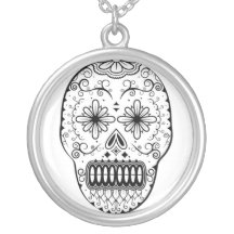 Dia de los Muertos Skull Custom Necklace