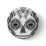 Dia de los Muertos That Girl Skull Pinback Button