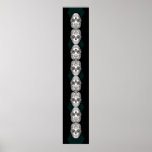 Dia de los Muertos That Girl Skull Diamond Pattern Print