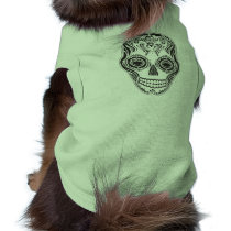 Dia de los Muertos That Girl Skull Pet Tee Shirt