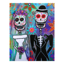DIA DE LOS MUERTOS WEDDING CUSTOM LETTERHEAD