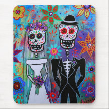 DIA DE LOS MUERTOS WEDDING MOUSEPADS