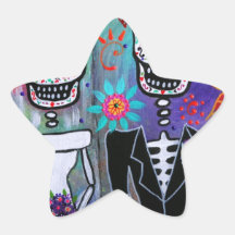 DIA DE LOS MUERTOS WEDDING STICKER