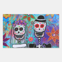DIA DE LOS MUERTOS WEDDING STICKER