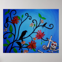 DIA DEL LOS MUERTOS GARDEN PRINT